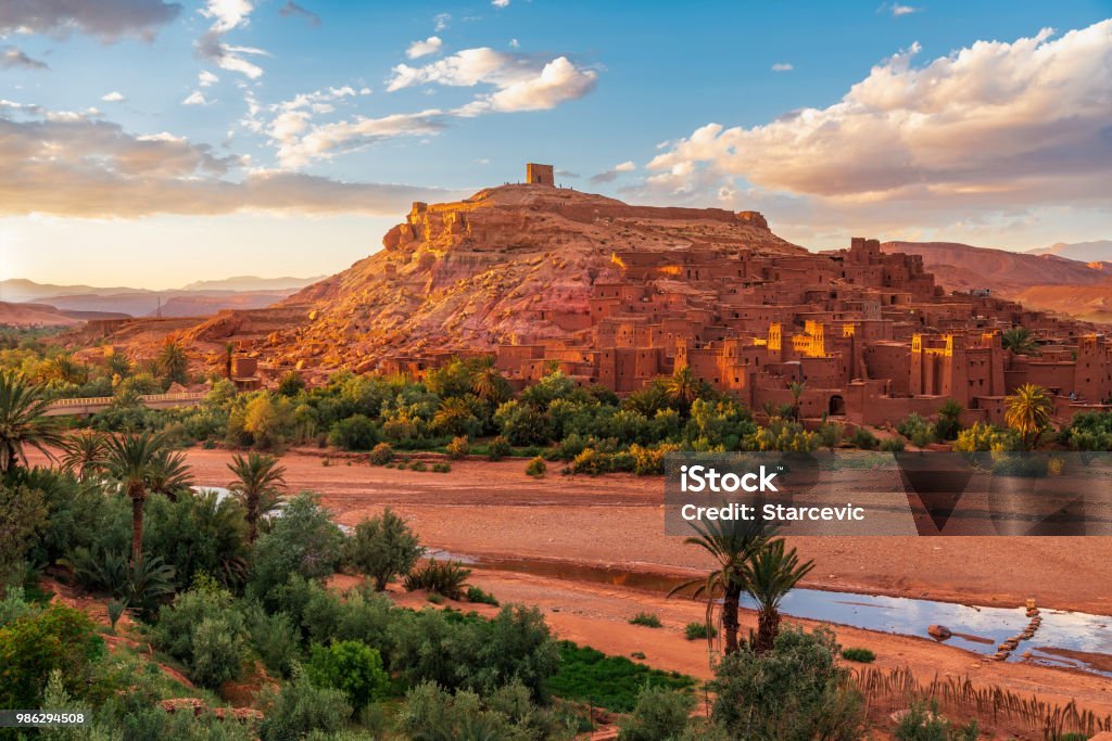Sunset over Ait Benhaddou Morocco